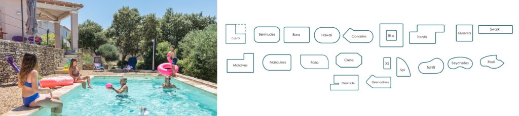 Forme de piscine AQUILUS